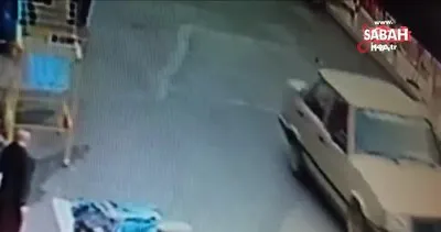 Gaziantep’te motosiklet sürücüsünden düşen el bombası kamerada
