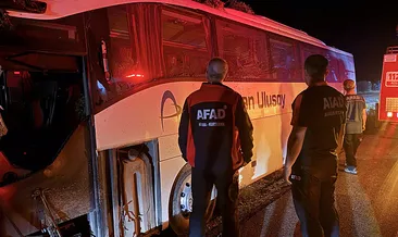 Kayseri’de feci kaza: Yolcu otobüsü refüjdeki ağaçlara çarptı! 1 ölü 13 yaralı #giresun