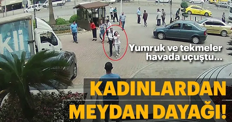 Adana’da kadın hırsızı kadınlar evire çevire dövdü