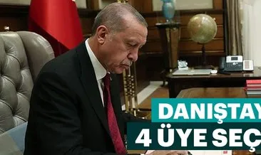 Cumhurbaşkanı Erdoğan, Danıştaya 4 üye seçti