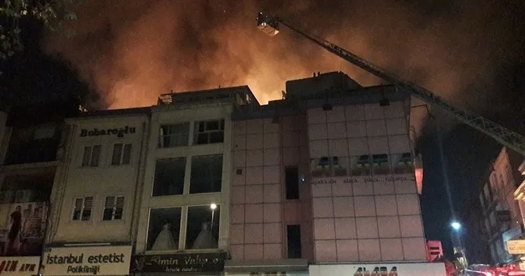 Fatih’te otel yangını