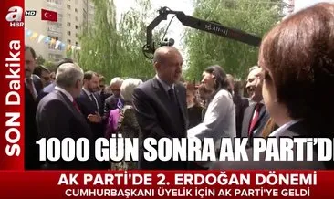 Cumhurbaşkanı Erdoğan AK Parti’ye üye oldu