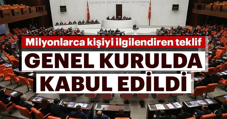 Ekonomi alanında düzenlemeler içeren kanun teklifi kabul edildi