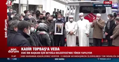 Kadir Topbaş için Beyoğlu Belediyesi’nde tören düzenlendi | Video