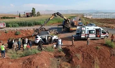 Mardin’de katliam gibi kaza: Kanala düşen otomobilde 3 kişi hayatını kaybetti #mardin