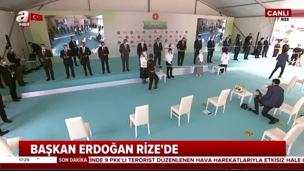 Başkan Erdoğan Rize'de toplu açılış törenine katıldı: 
