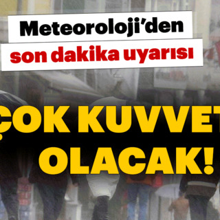 Meteoroloji'den son dakika sağanak yağış ve hava durumu uyarısı Bugün