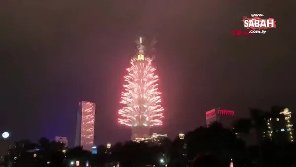 Tayvan 2021'e merhaba dedi. Muhteşem görüntüler | Video