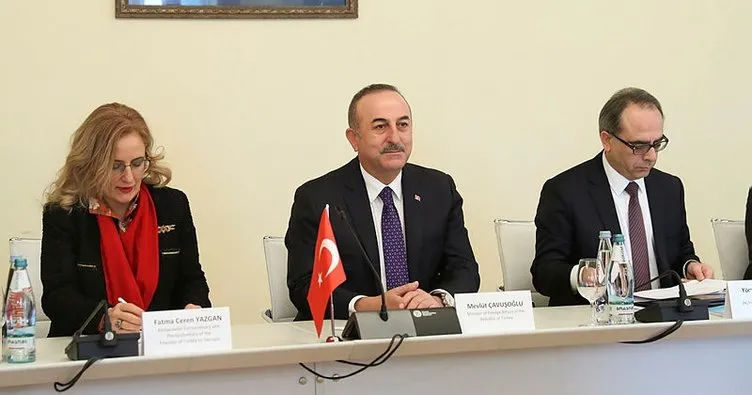 Çavuşoğlu, Gürcistan Başbakanı Giorgi Gakharia ile görüştü