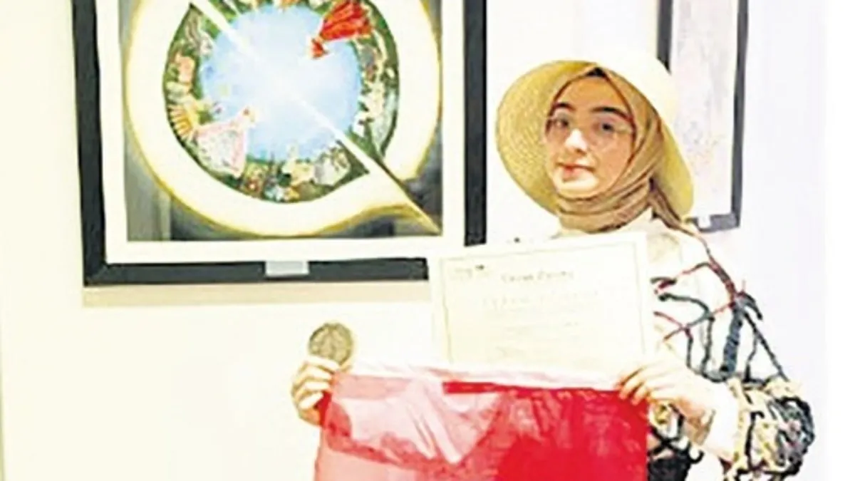 İmam hatipli ressamdan uluslararası başarı