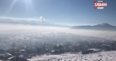 Tufanbeyli’de Göksu Irmağı buz tuttu | Video