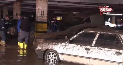 Sele teslim olan Şanlıurfa’da otoparklar araç mezarlığına döndü | Video