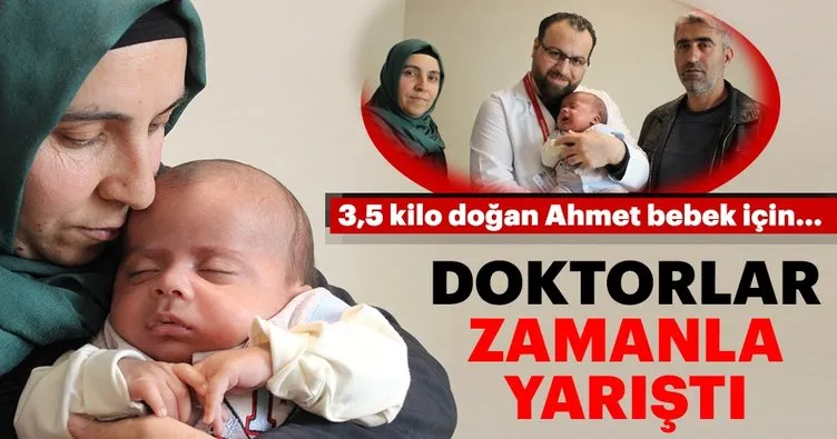 Diyarbakır’da doktorlar minik Ahmet için zamanla yarıştı
