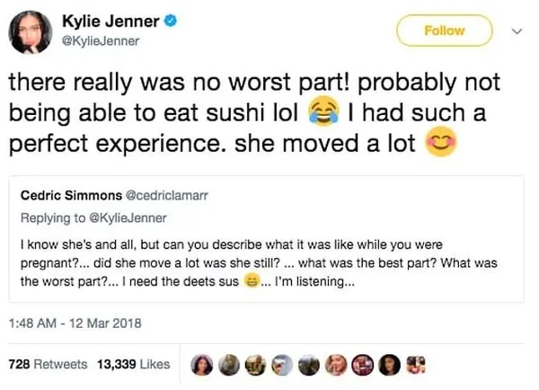 Kylie Jenner, hamileliği hakkındaki soruları Twitter'dan yanıtladı