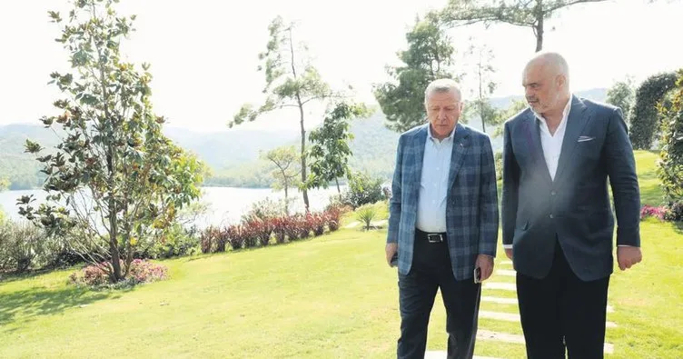 Arnavutluk başbakanı Edi Rama’yı kabul etti