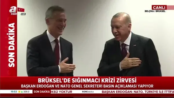 Başkan Erdoğan'dan Koronavirüs önlemi. Stoltenberg'in elini sıkmadı | Video