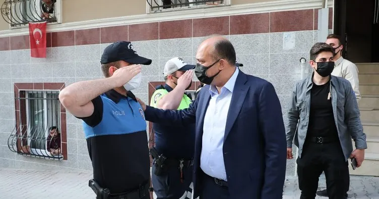 Şehit ailesine bayram ziyareti