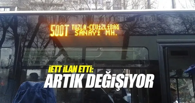 İETT sefer saatleri değişiyor