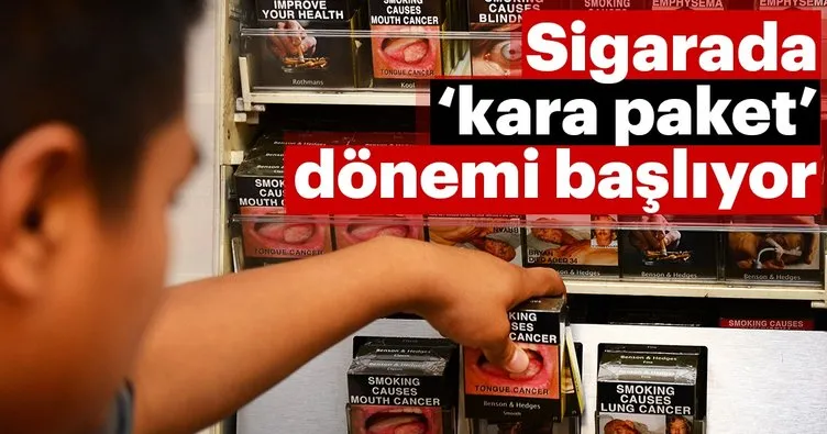 Sigarada ‘kara paket’ dönemi başlıyor