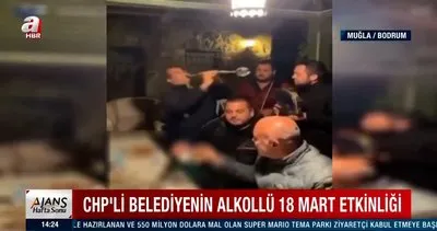 CHP’li belediyenin Çanakkale şehitlerinin kemiklerini sızlatan alkollü skandal 18 Mart etkinliği kamerada | Video