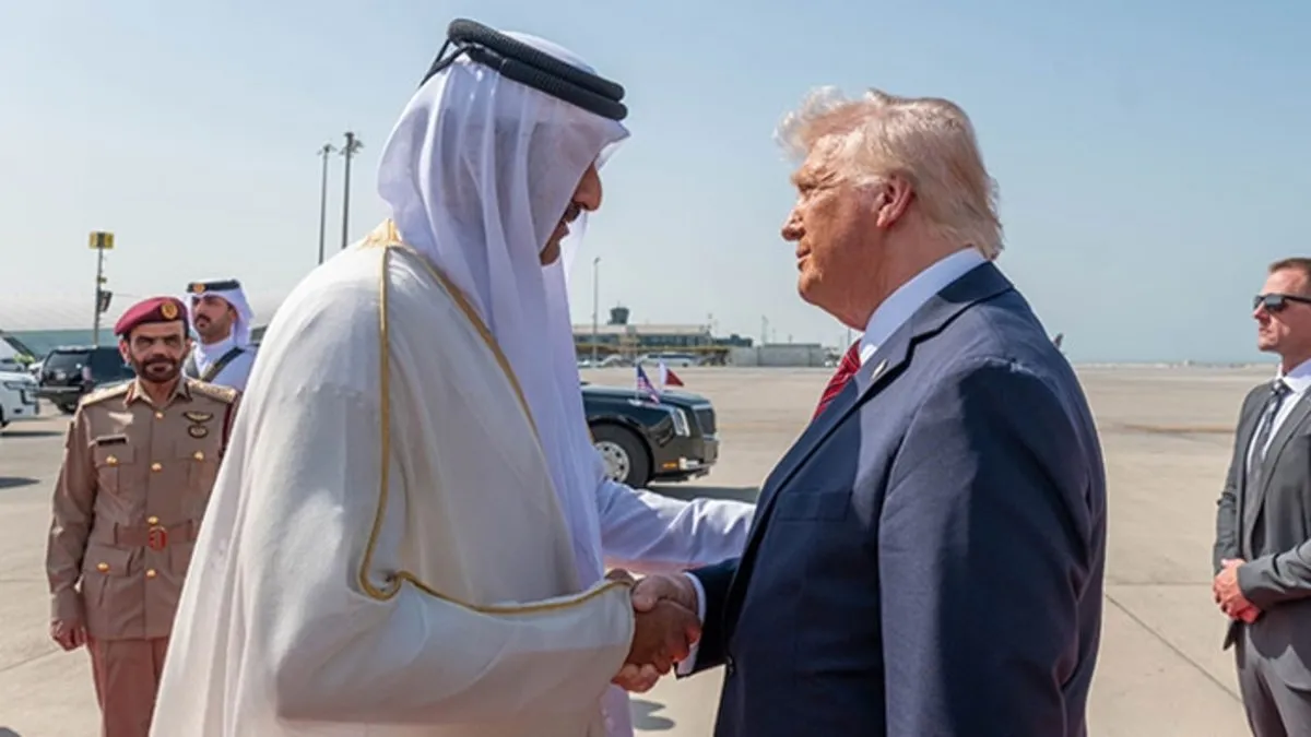 Katar Emiri Al Sani, ABD Başkanı Trump ile İsrail-İran gerilimini görüştü