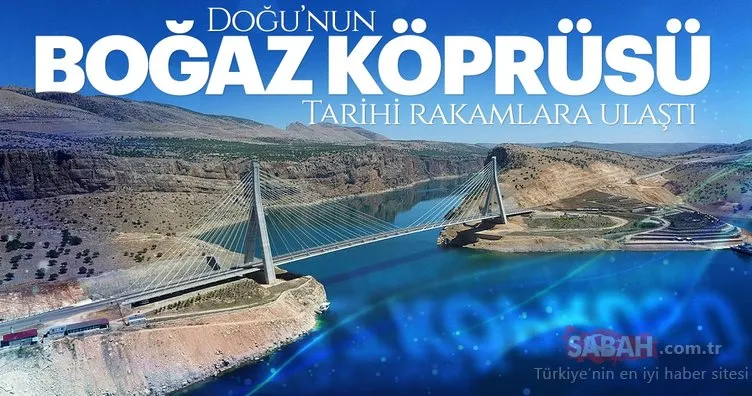 Doğu Anadolu’nun boğaz köprüsü Nissibi Köprüsü’nden ayda 54 bin araç geçiyor