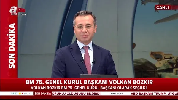BM 75. Genel Kurul Başkanlığına Volkan Bozkır seçildi | Video