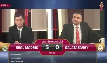 Galatasaray TV’de Real Madrid maçını anlatan spikerin şok sözleri olay oldu