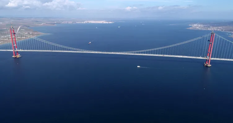 Son dakika | Açılışına 10 gün kala Çanakkale Köprüsü'nde muhteşem detay! Denizin altında...