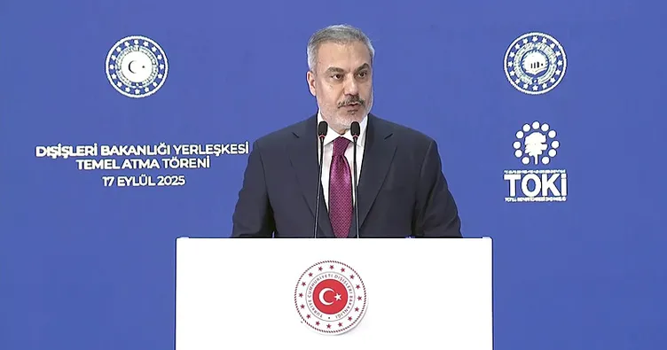 Bakan Fidan yeni yerleşkenin temel atma töreninde konuştu: Tek çatı altında modern bir karargaha sahip olacağız