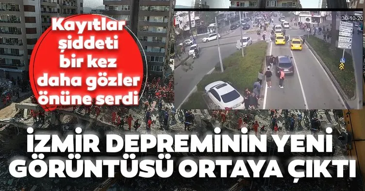SON DAKİKA: İzmir depreminin yeni görüntüleri ortaya çıktı! O anlar saniye saniye kameralara yansıdı!