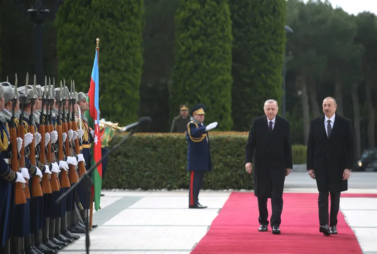 Başkan Erdoğan, Azerbaycan Cumhurbaşkanı Aliyev ile görüştü