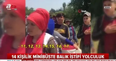 Adana’da şoke eden görüntü... 14 kişilik araçtan 35 kişi indi | Video