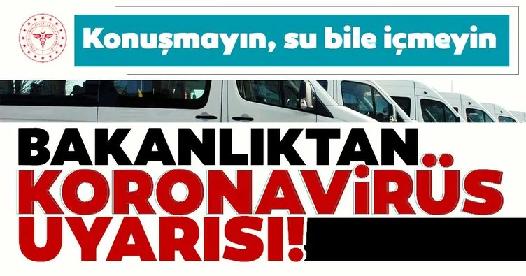 Sağlık Bakanlığı’ndan corona virüs rehberi! Personel servislerinde bunlara dikkat edin!