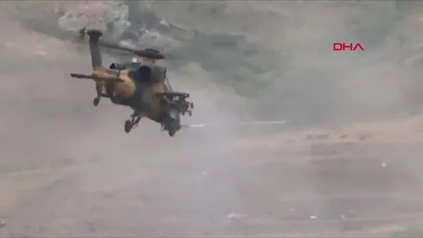 Metina'da tespit edilen 5 PKK'lı terörist ATAK helikopterlerimiz tarafından etkisiz hâle getirildi