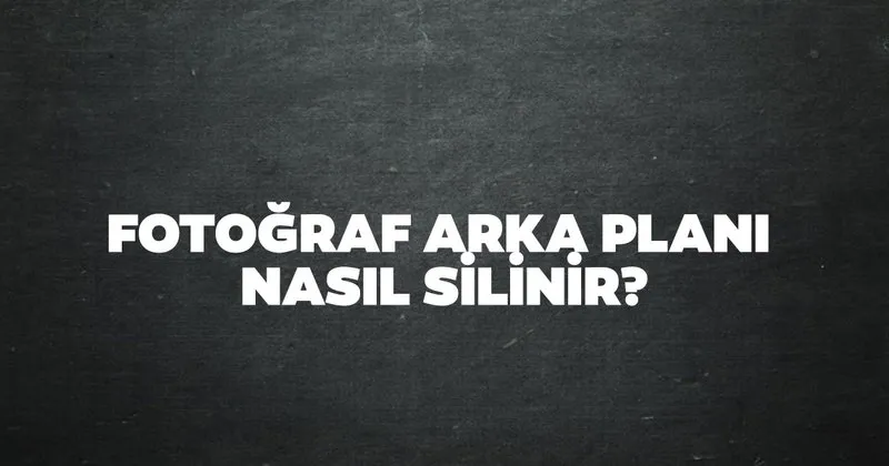 fotograf arka plani silme fotograf