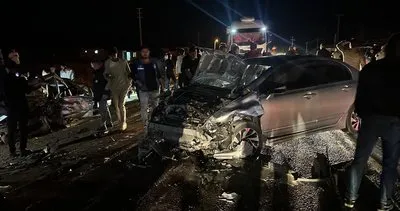Kahramanmaraş’ta iki otomobil kafa kafaya çarpıştı! 5 yaralı #kahramanmaras