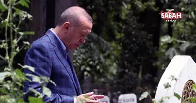 Cumhurbaşkanı Erdoğan annesi Tenzile ve babası Ahmet Erdoğan’ın kabirlerini ziyaret etti | Video
