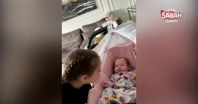 Ümit- Seda Erdim çiftinin kızları Ses ve Ela’nın sevimli halleri | Video