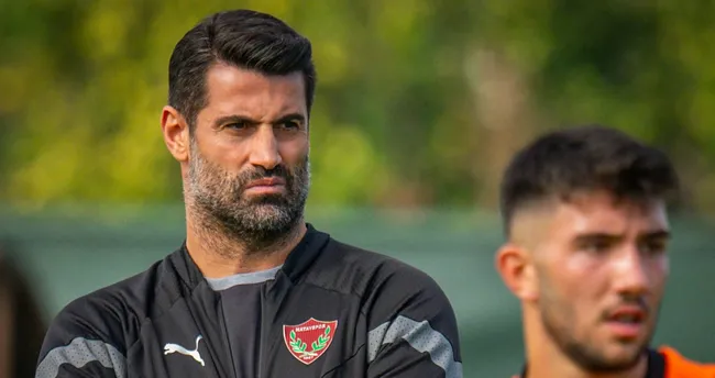 Volkan Demirel, Hatayspor antrenmanında kaleye geçti Volkan Demirel, Hatayspor antrenmanında kaleye geçti