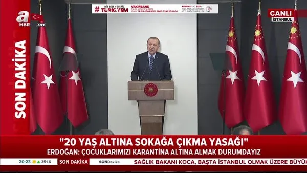 Başkan Erdoğan açıkladı! 30 büyükşehir ve Zonguldak'a giriş-çıkışlar kapatılıyor. 20 yaş altına sokağa çıkma yasağı | Video