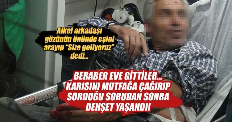 Bursa’da kocasının birlikte alkol aldığı arkadaşını bıçakladı