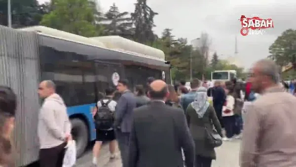 Ankara'da bazı metro istasyonları hizmet dışı kaldı | Video