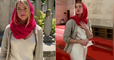 Son Dakika Haberi | Johnny Depp’in eski eşi Amber Heard’ın İstanbul Süleymaniye Camii ziyareti görüntüleri olay oldu | Video