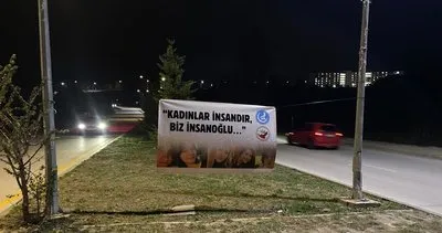 Bolu Ülkü Ocakları'ndan kadına şiddete tepki: Kadınlar insandır, biz insanoğlu #bolu