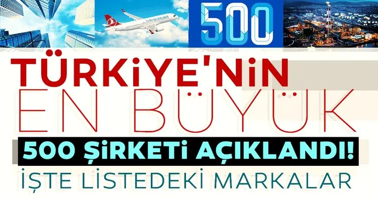 Son dakika! Türkiye’nin en büyük 500 şirketi açıklandı! Tüpraş, THY ve Petrol Ofisi...