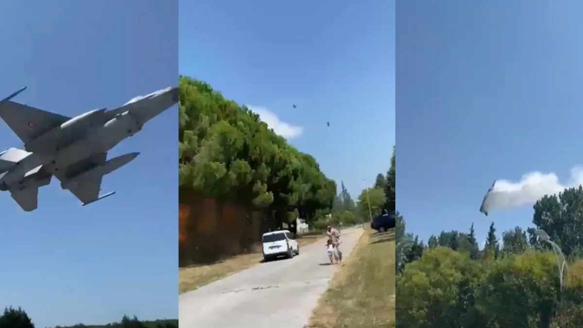 Yalova'da F16 eğitim uçağı kaza kırıma uğramıştı! Yeni görüntüler ortaya çıktı