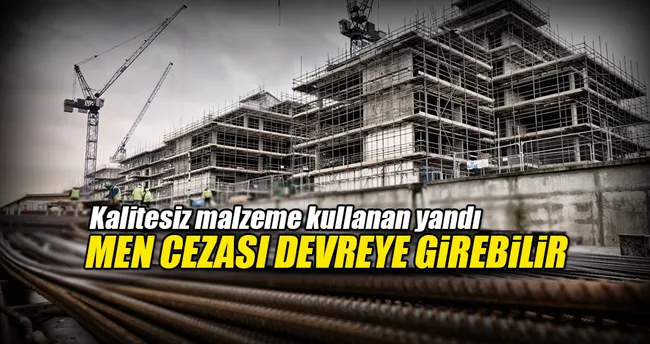 Kalitesiz malzeme denetime takıldı