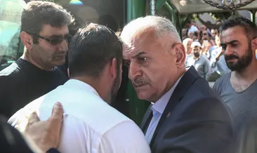 Binali Yıldırım cenaze törenine katıldı