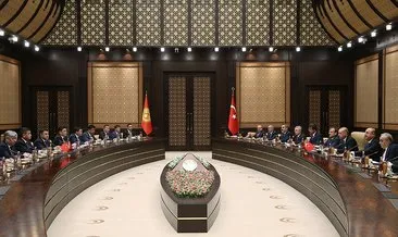 Cumhurbaşkanı Erdoğan, Ceenbekov onuruna yemek verdi